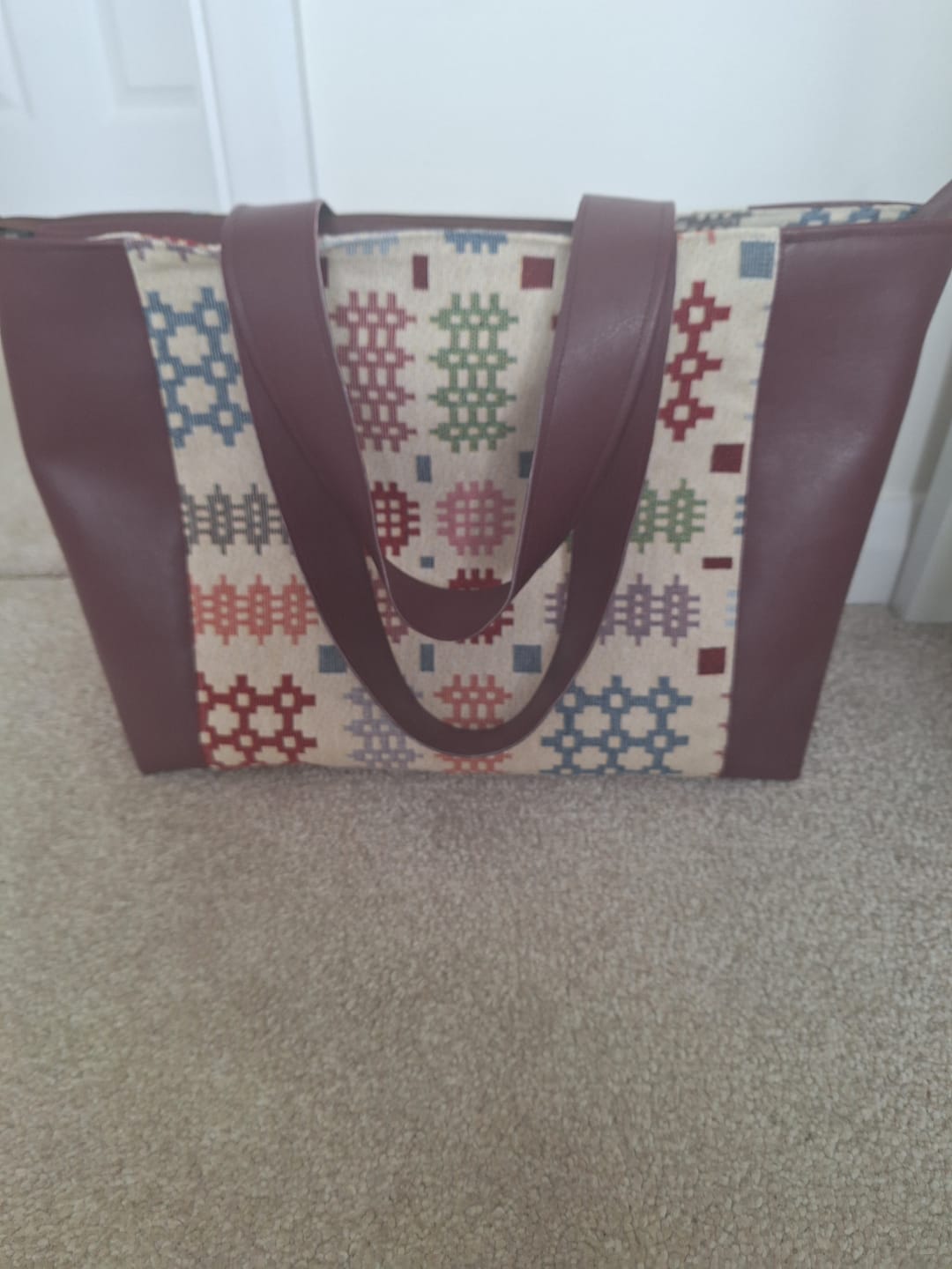 Customer photo review of Plain Faux Leather Fabric