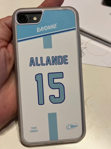 Customer photo review of Coque rugby BAYONNE personnalisable - TEAMCOQUES