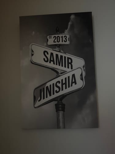 Customer photo review of COUPLES DATE OF LOVE by Cstm Canvas