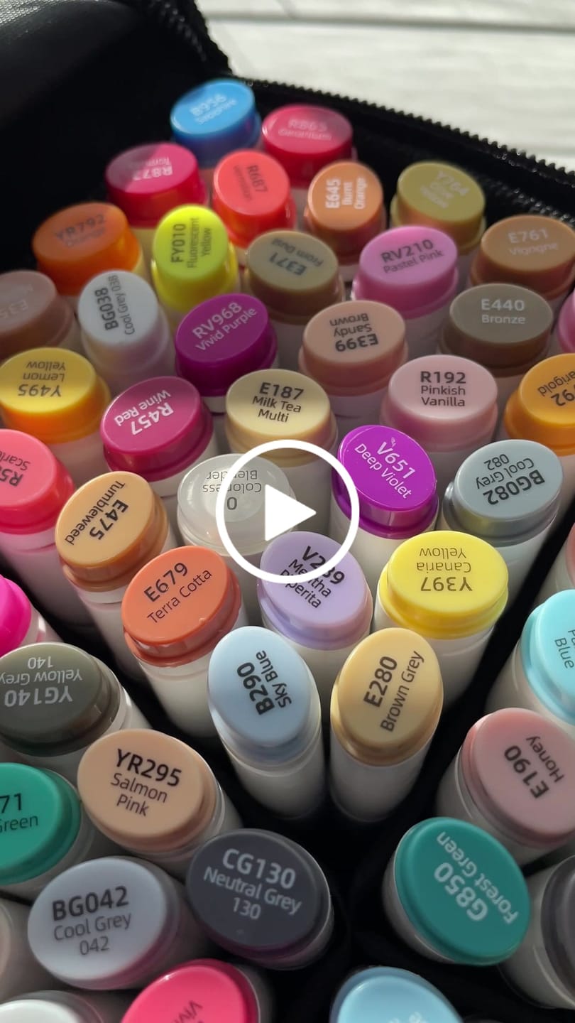 Customer video review of Ohuhu Oahu 200 Colors Dual Tips Alcohol Art Markers, Fine & Chisel