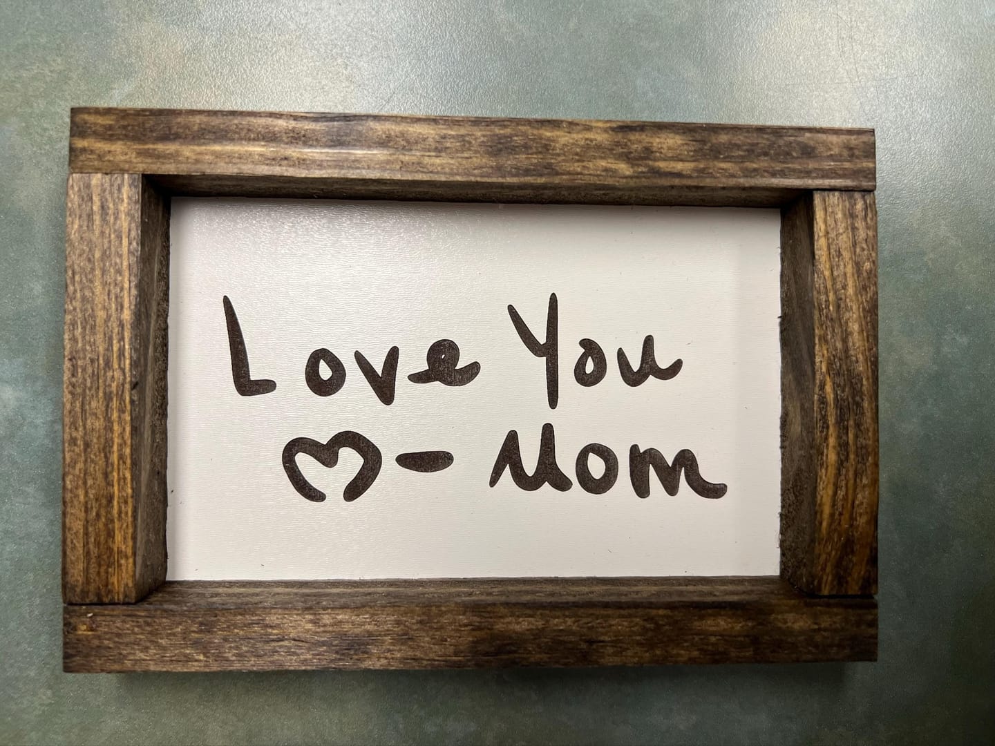 Customer photo review of Custom Handwriting Sign - Memorial Keepsake