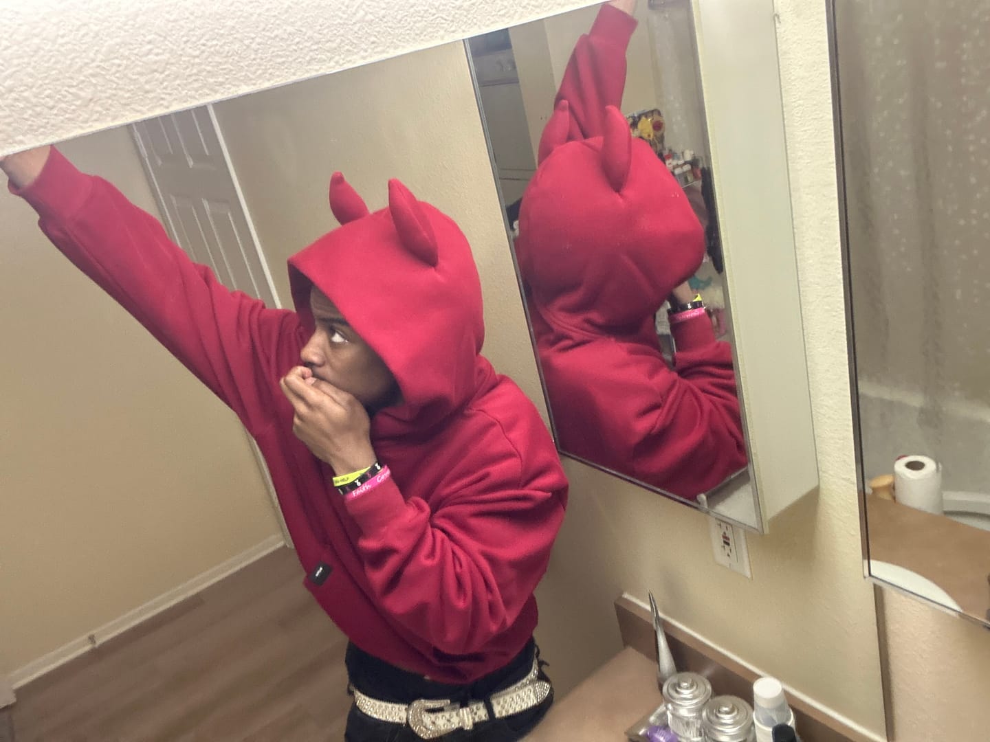 Customer photo review of DEVIL HOODIE