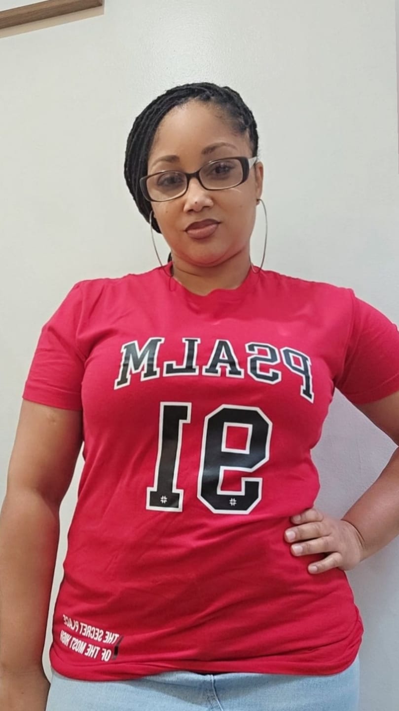 Customer photo review of PSALM 23 T-Shirt