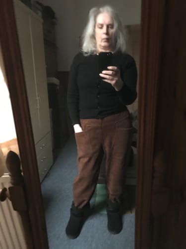 Customer photo review of Plus Size Women Autumn 100%Cotton Harem Pants