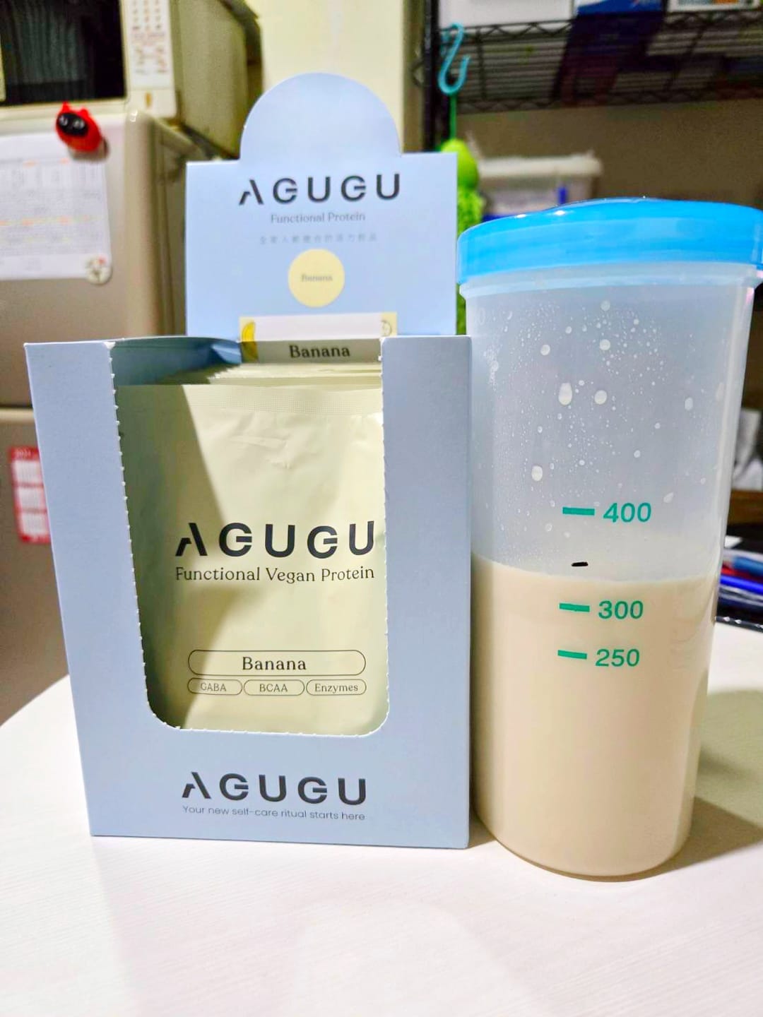 Customer photo review of 植物性蛋白飲－隨手包｜香蕉牛奶風味