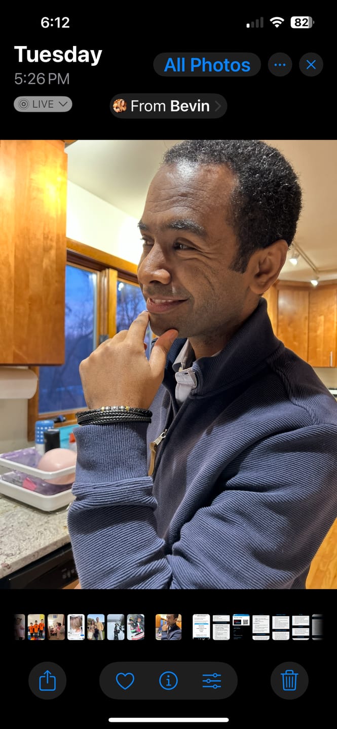 Customer photo review of To My Son | Love You Forever | Leather Braid Bracelet