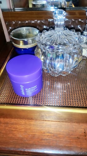 Customer photo review of BLUE TANSY - Youth Preserve Night Cream with Retinol & Blue Tansy Oil