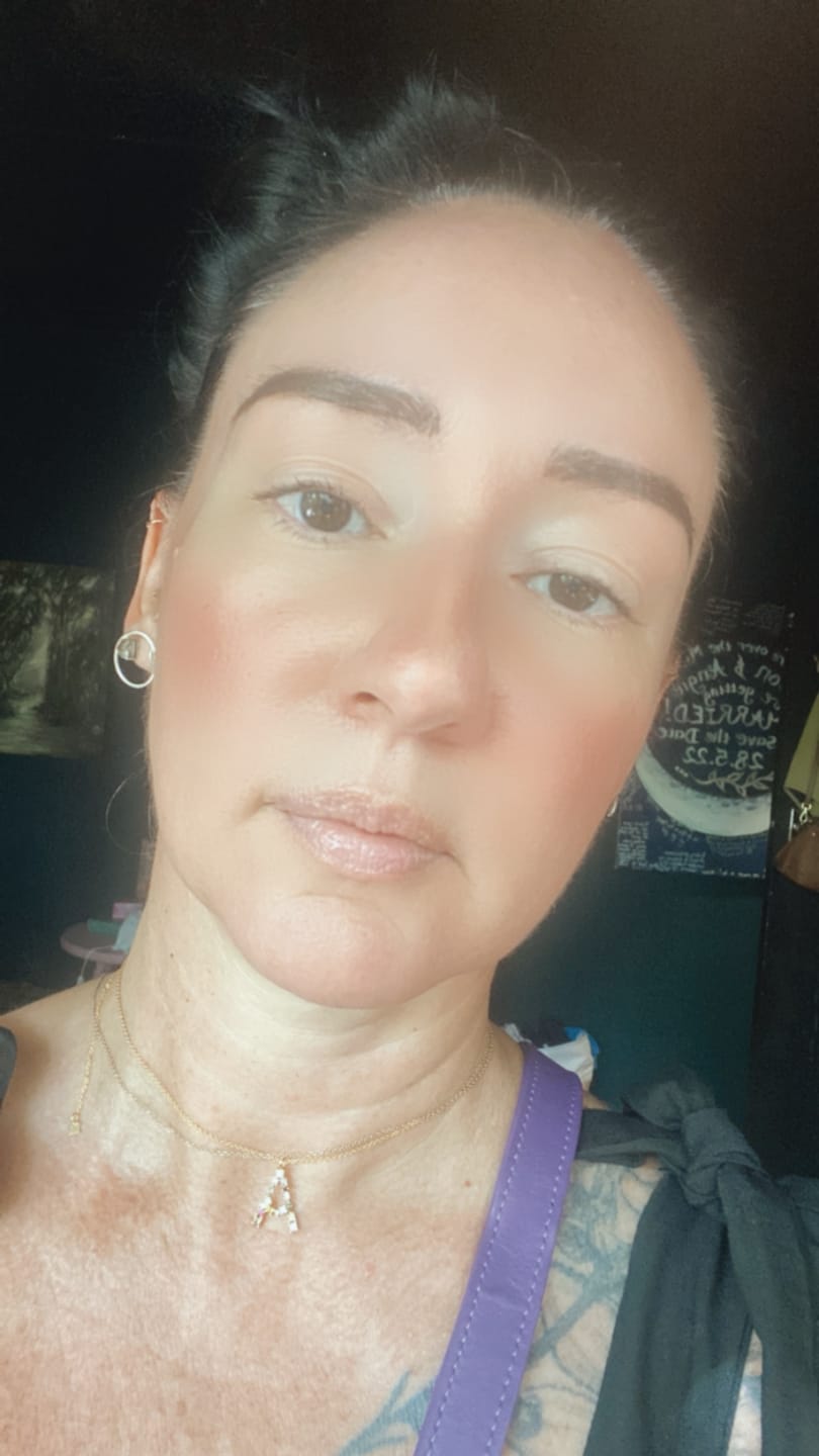 Customer photo review of Juicy Gem Letter Pendant