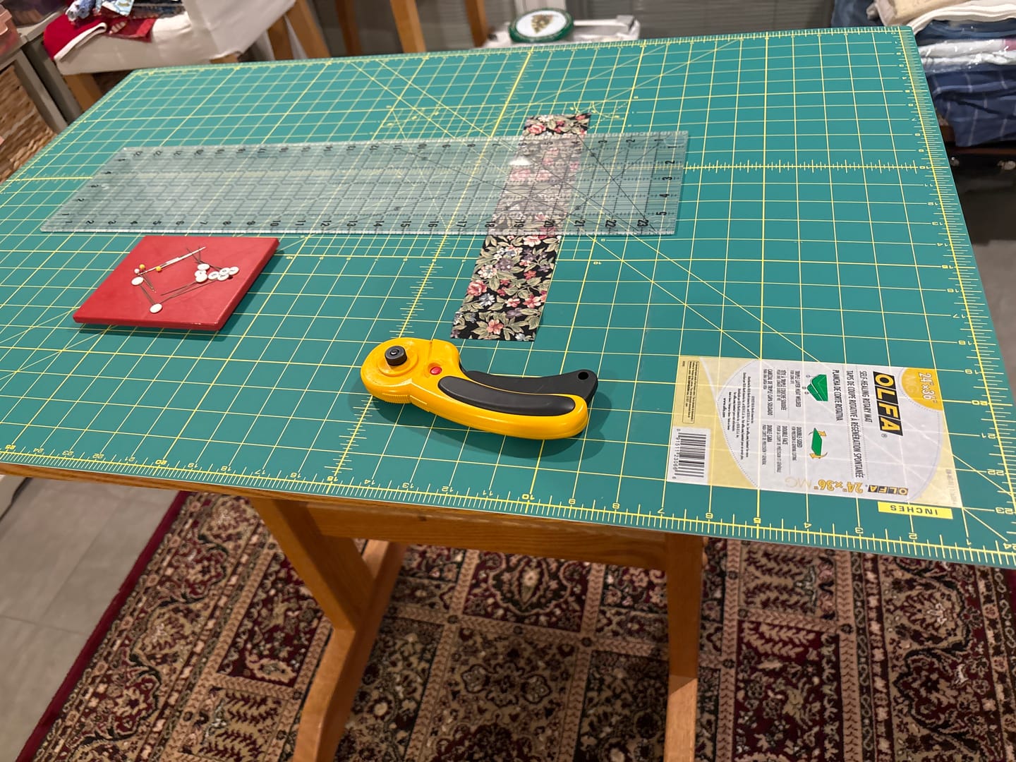 Customer photo review of 24" x 36" Cutting Mat, Olfa