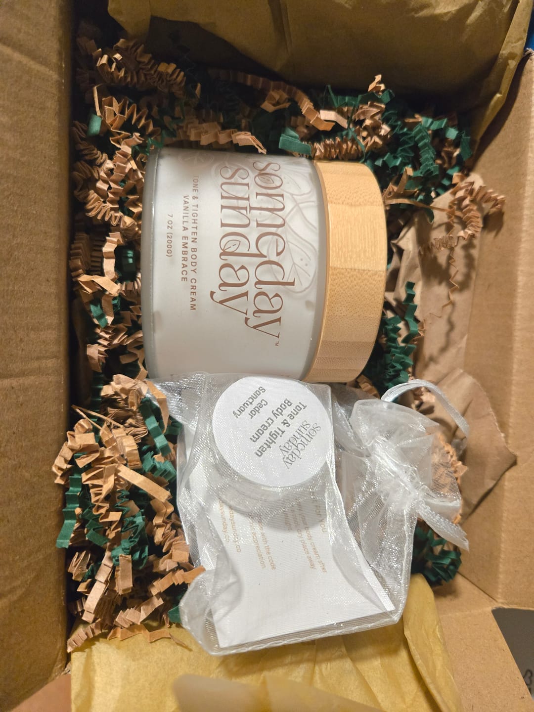 Customer photo review of Tone & Tighten Body Cream - Vanilla Embrace