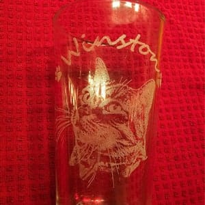 Customer photo review of Personalized Beer Glass