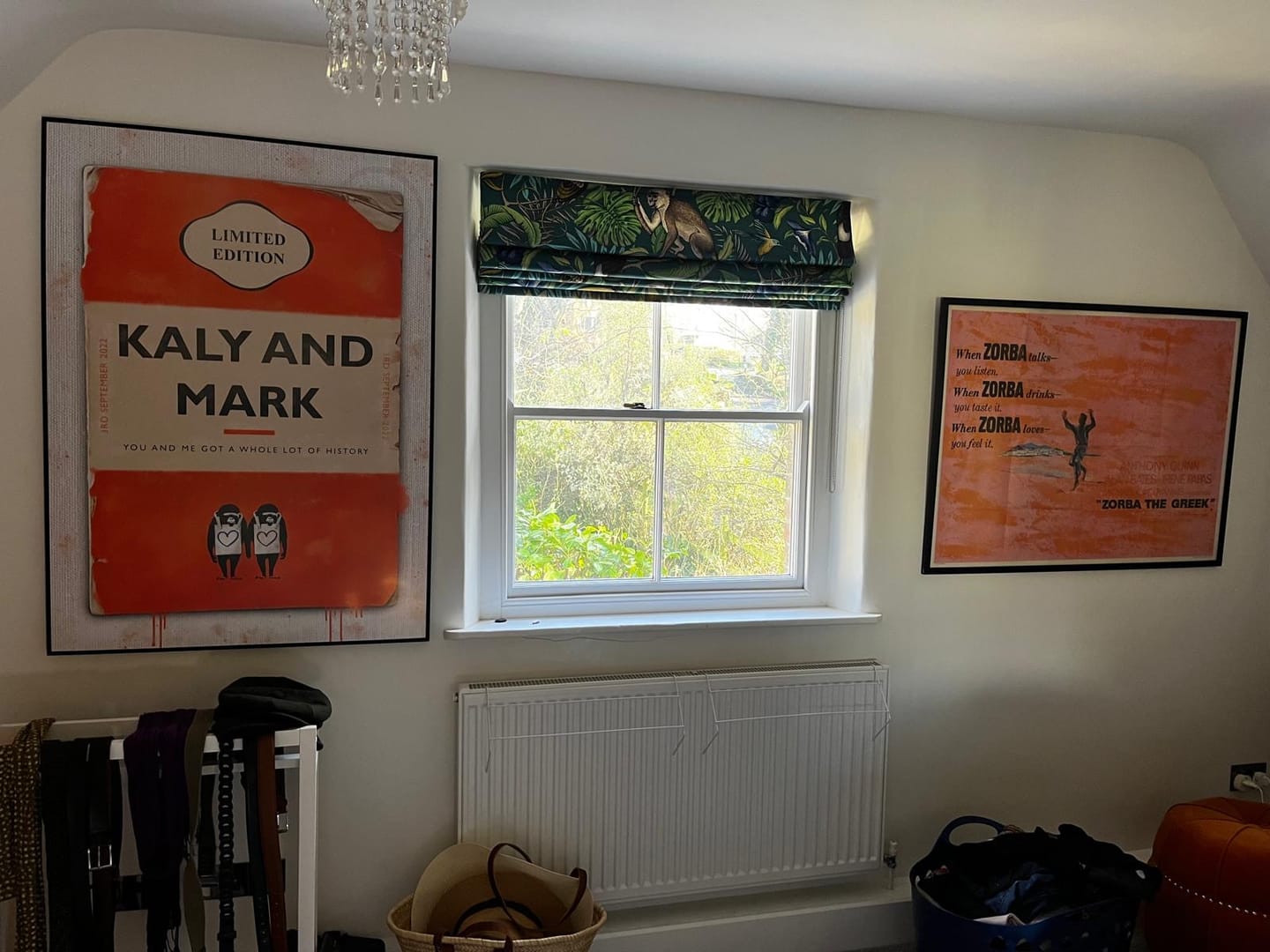 Customer photo review of Personalised Book Cover Art Print (Couples Edition)