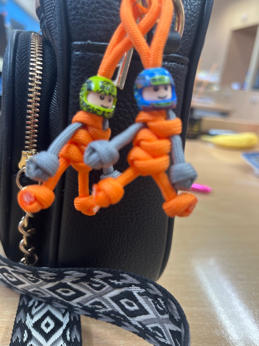 Customer photo review of Limited Edition Oscar Piastri Racing Paracord Buddy Keychain