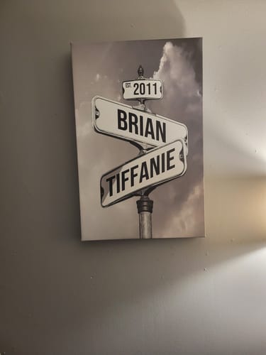 Customer photo review of COUPLES DATE OF LOVE by Cstm Canvas