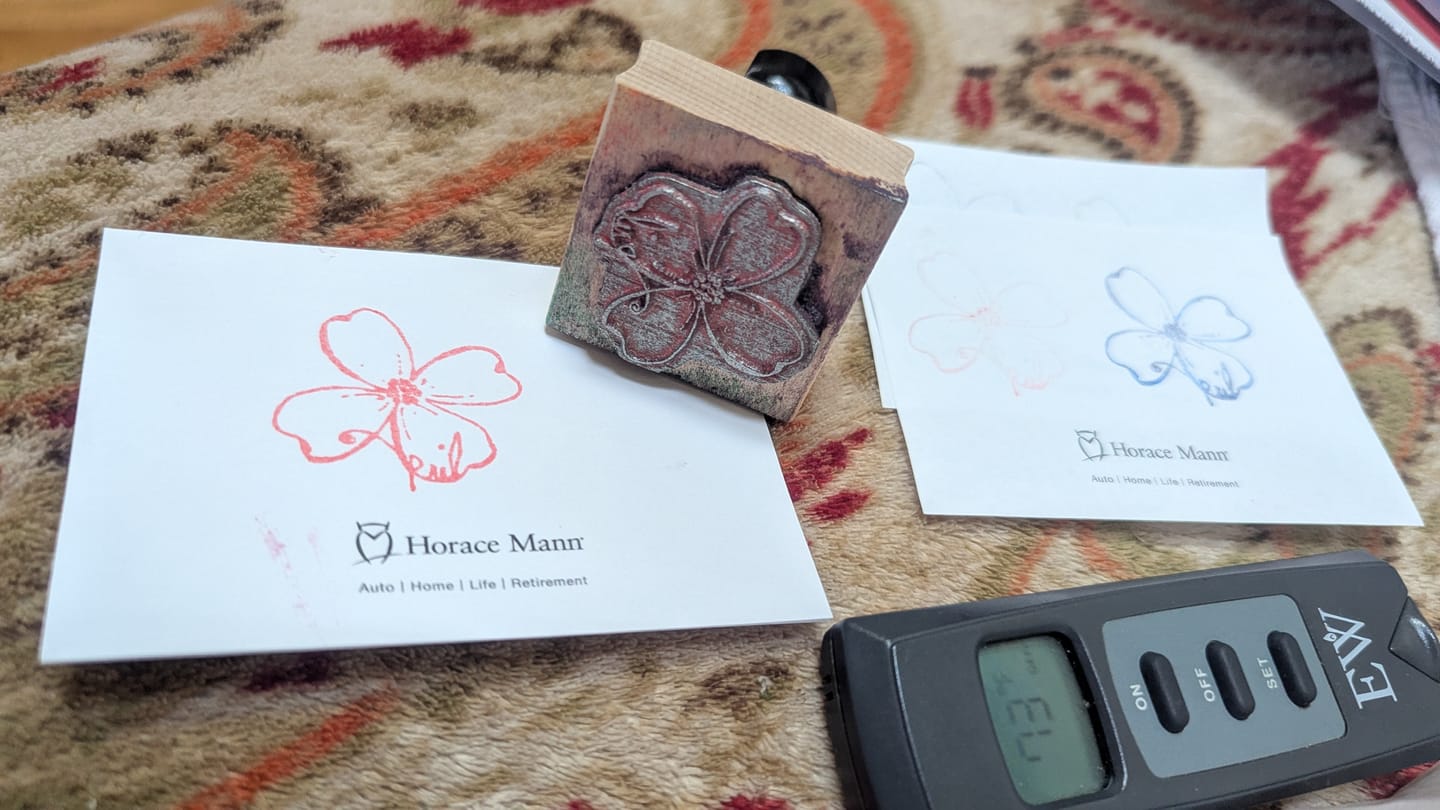 Customer photo review of Wood Stamp