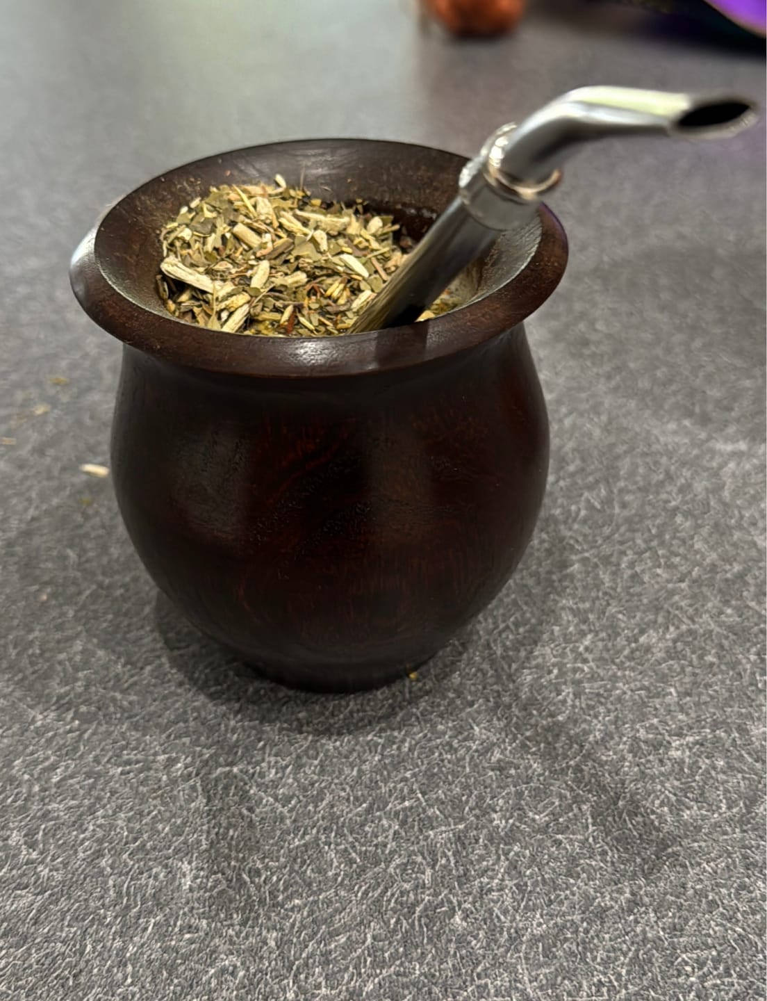 Customer photo review of Lignum Vitae Wooden Mate Cup