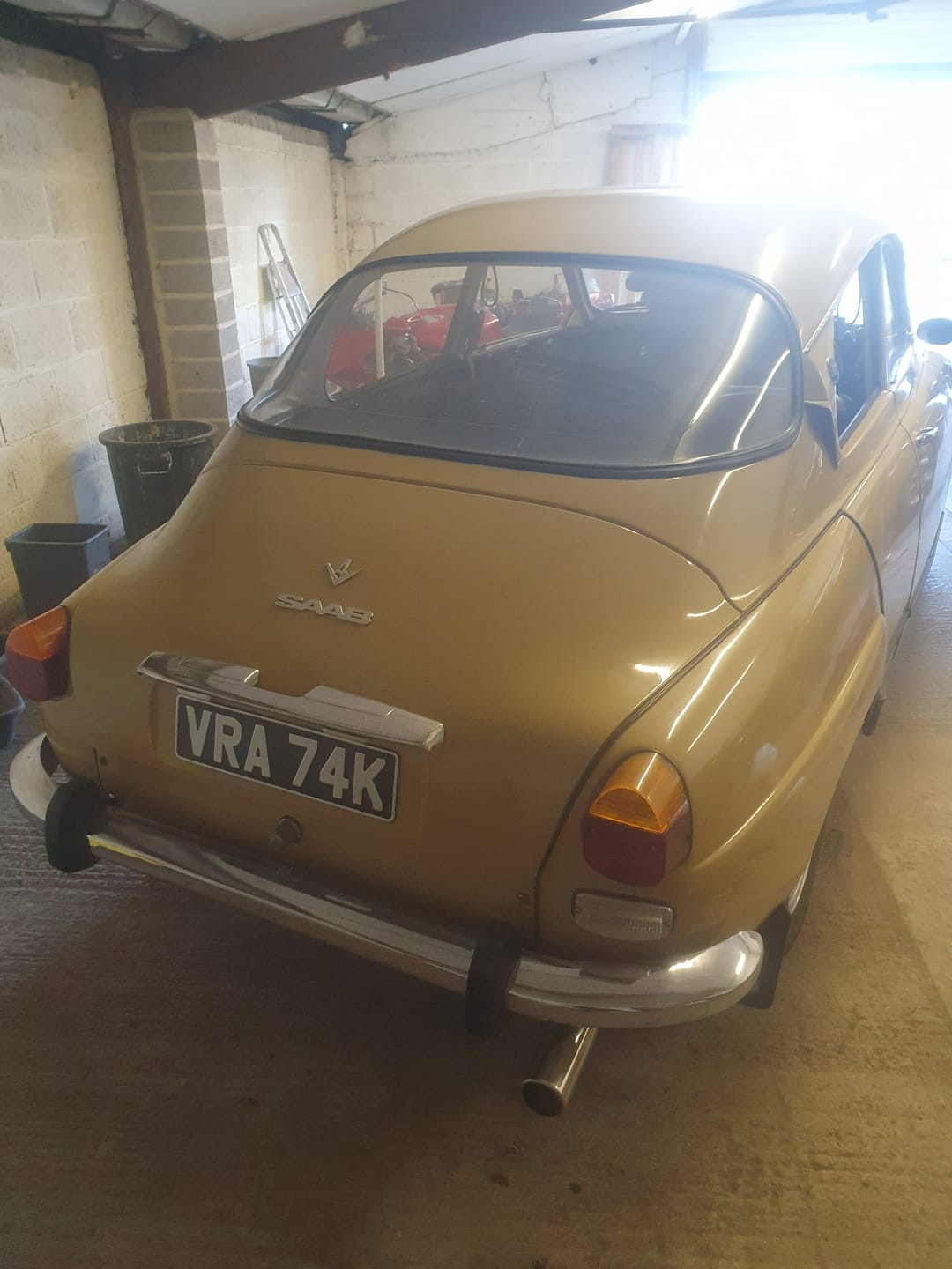 Customer photo review of Classic Oblong Metal Pressed Number Plate 420mm x 111mm