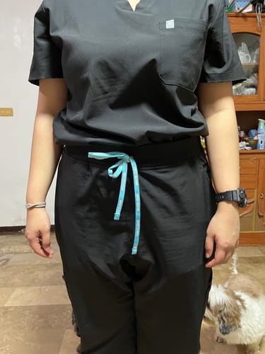 Customer photo review of Jogger MoveTech® Scrub Pants - Women / So Black