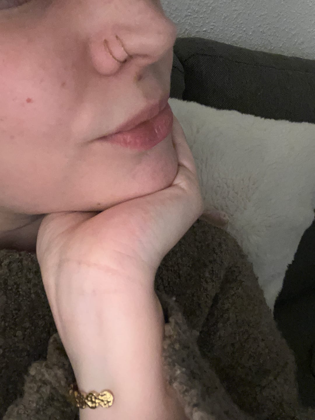 Customer photo review of Le double piercing