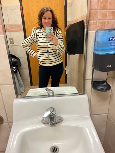 Customer photo review of Everyday Striped Sweater