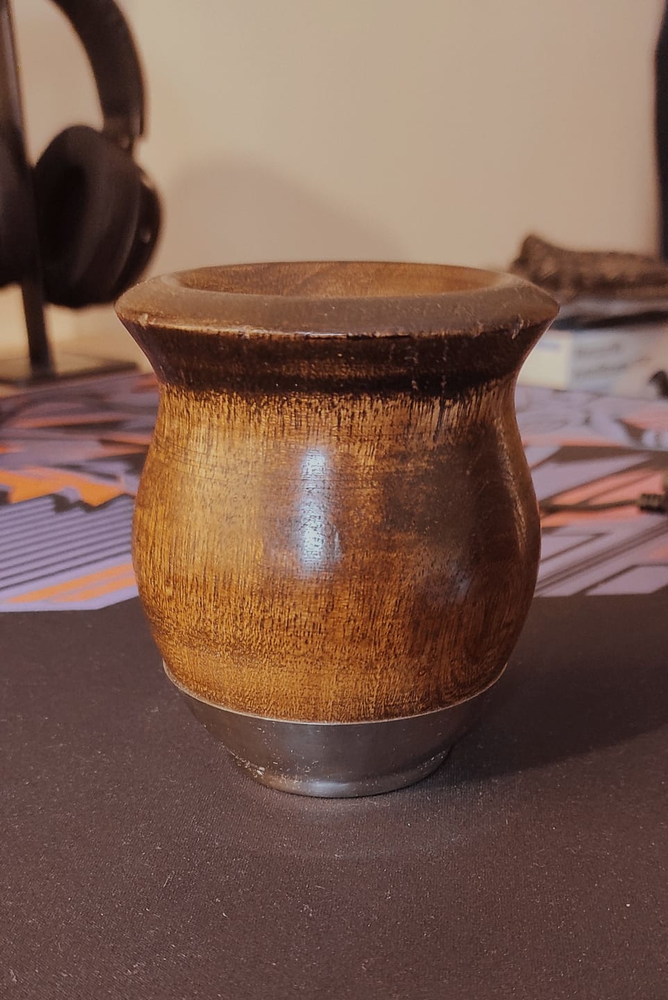Customer photo review of Lignum Vitae Wooden Mate Cup