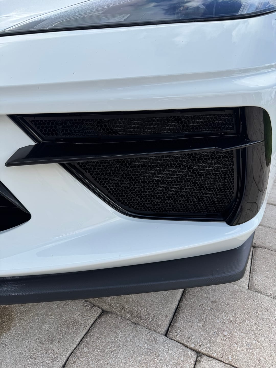 Customer photo review of Corvette C8 Front Mesh Grill Insert Cover