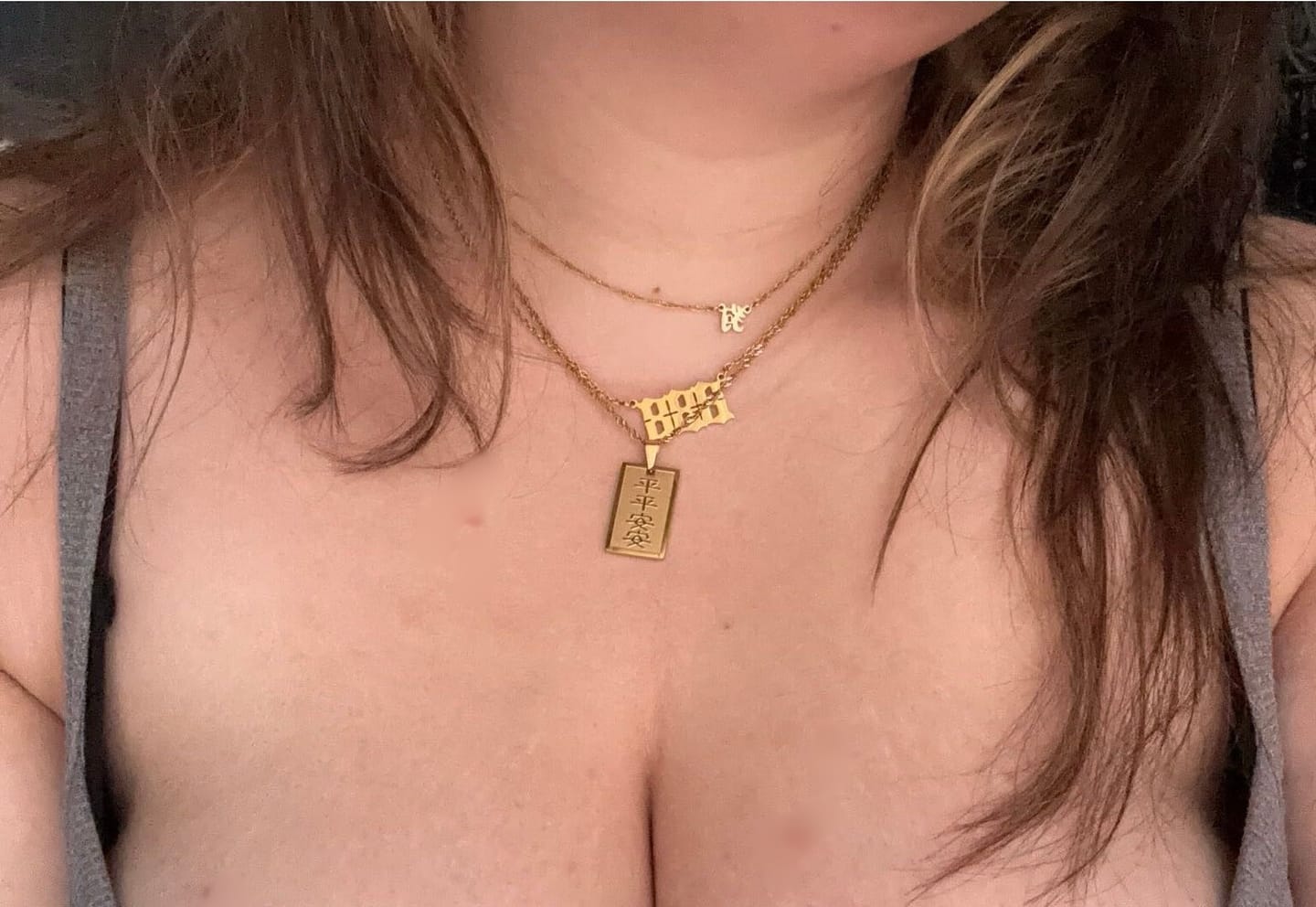 Customer photo review of Safety & Protection Good Luck Charm Necklace