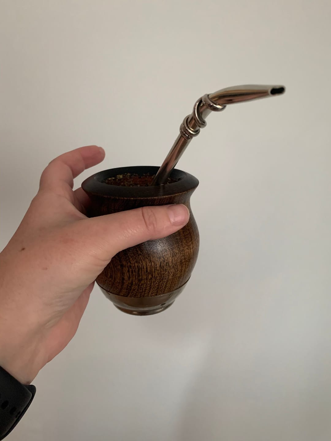 Customer photo review of Lignum Vitae Wooden Mate Cup