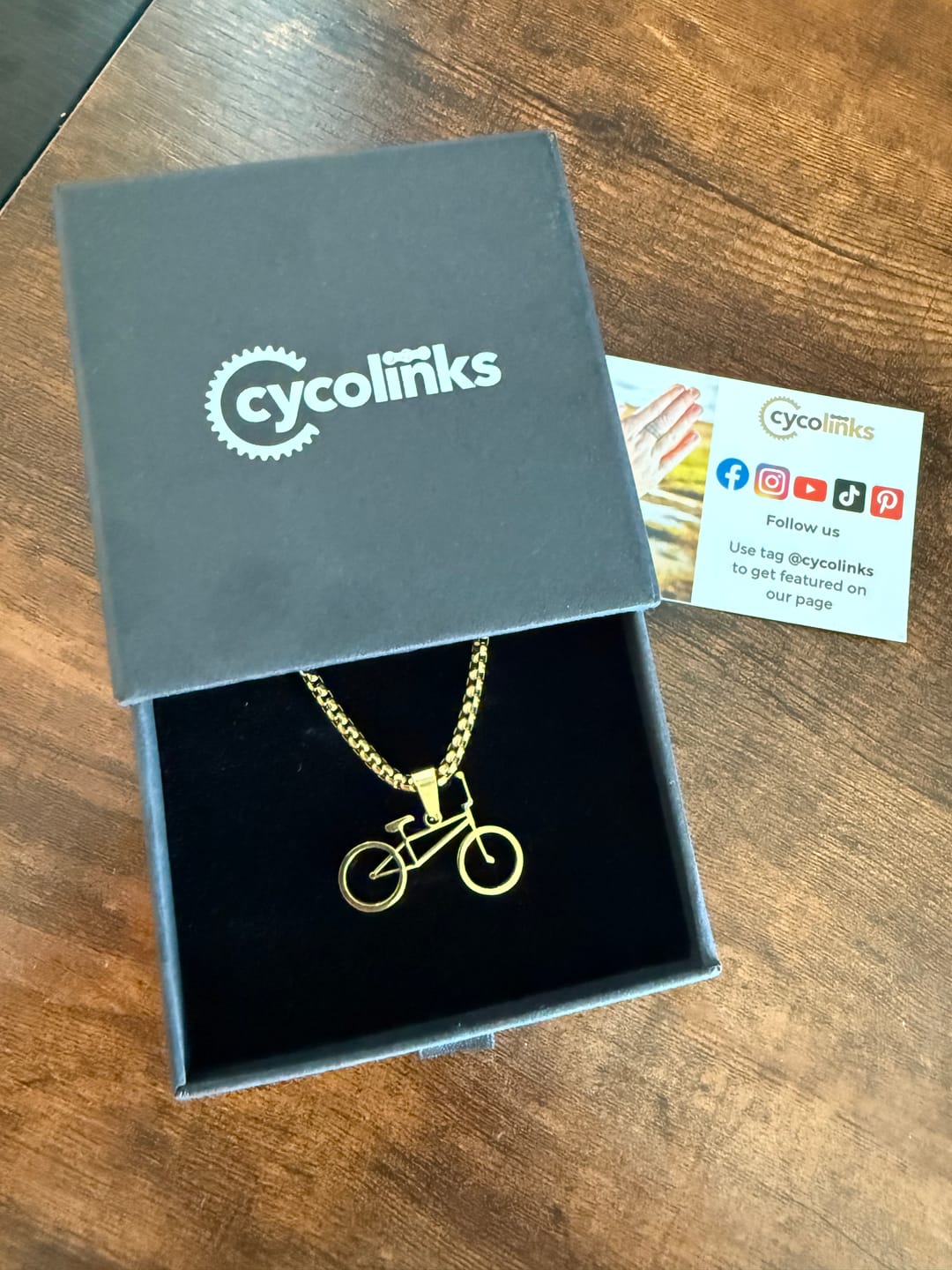 Customer photo review of New Cycolinks BMX Necklace