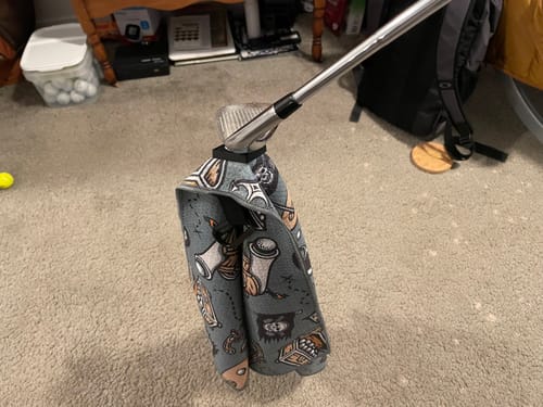 Customer photo review of Plundering Pirate - Magnetic Golf Towel