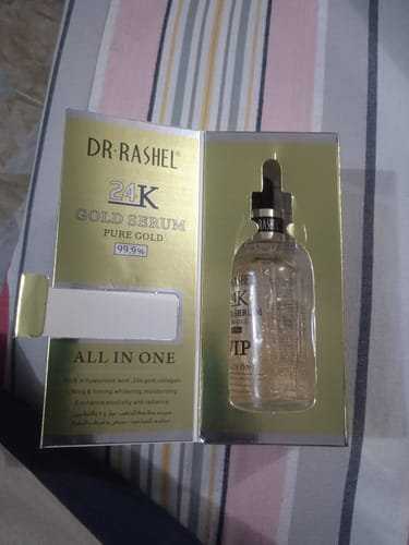 Customer photo review of Dr.Rashel Gold Serum 99.9% VIP All In One Pure Gold - 50ml