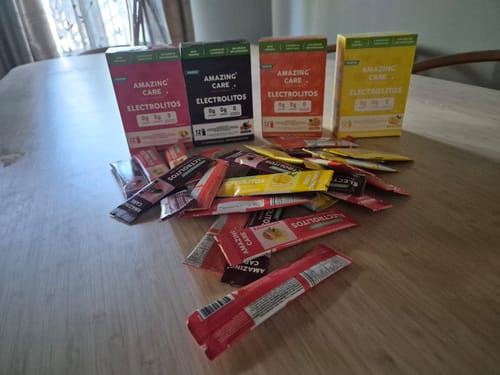 Customer photo review of Pack 4x Electrolitos Mix Sabores (48 sticks)