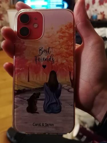 Customer photo review of Together with my pet - Personalised Phone Case