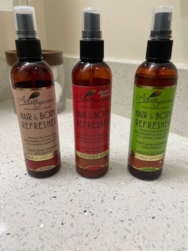 Customer photo review of Hair & Body Refresher - 4oz Trio Set