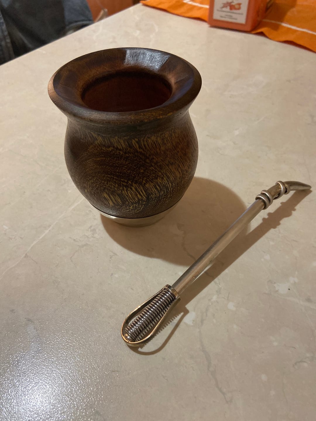 Customer photo review of Lignum Vitae Wooden Mate Cup