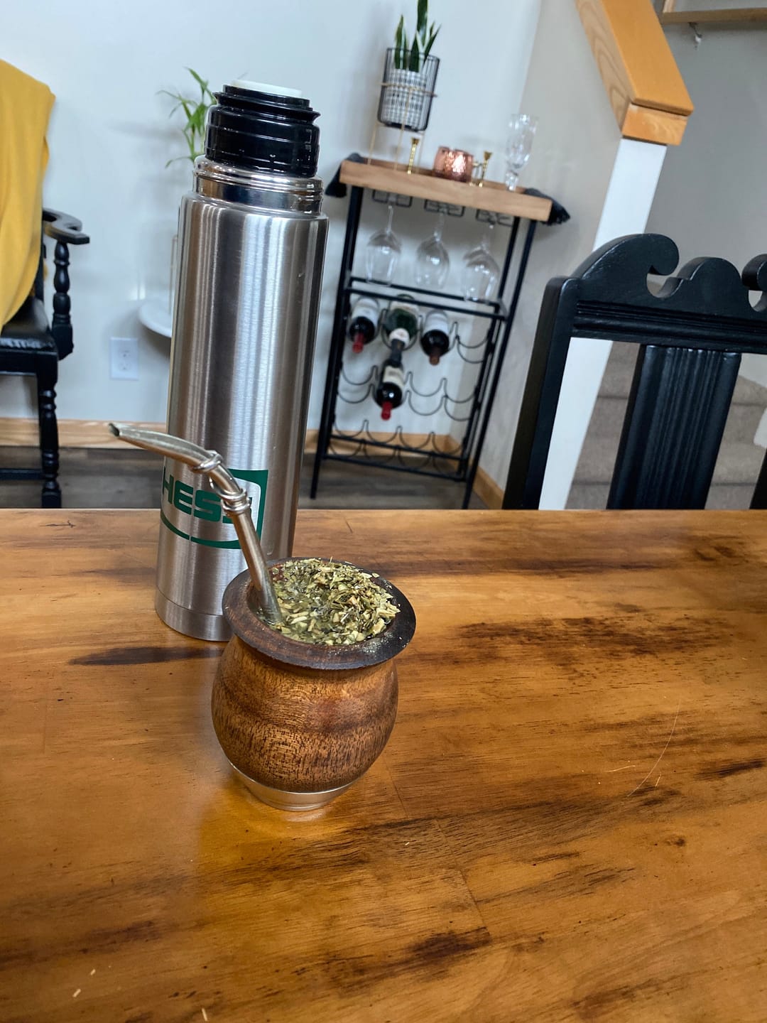 Customer photo review of Lignum Vitae Wooden Mate Cup