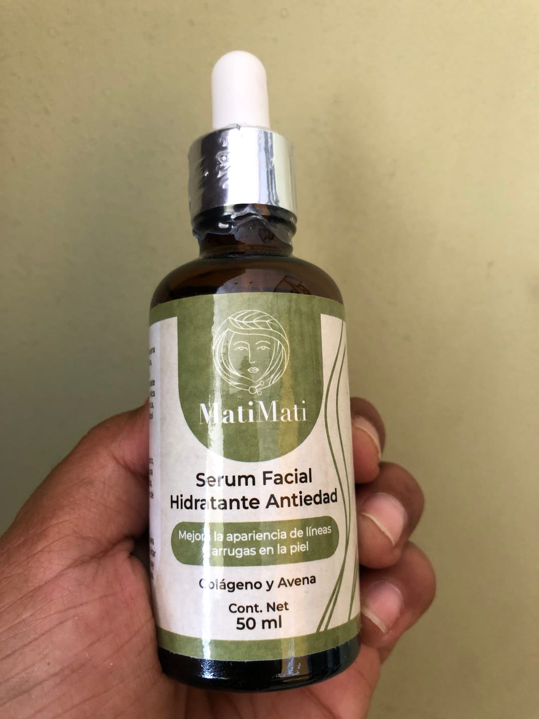 Customer photo review of Serum Facial Hidratante Antiedad