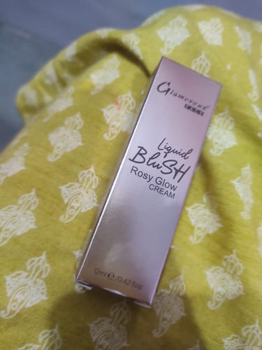 Customer photo review of Glamorous Face Rosy Glow Liquid Blush Cream 12ml