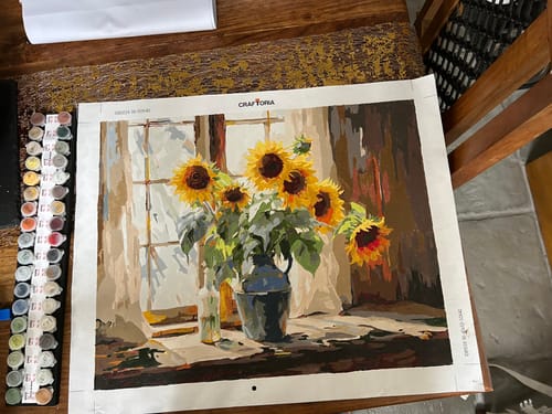 Customer photo review of Sunflowers Window Light