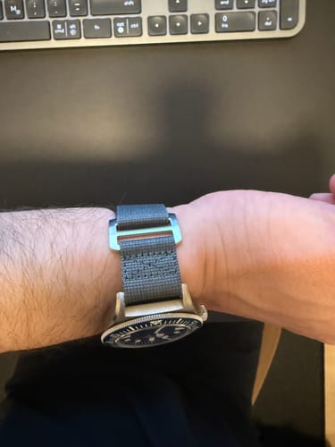 Customer photo review of Glomar Explorer - Hook And Loop Watch Strap
