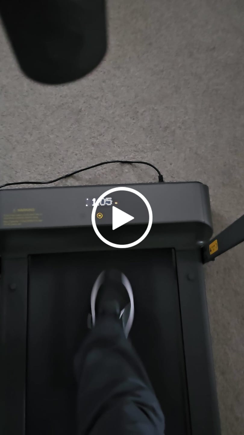 Customer video review of WalkingPad R1 Pro 2IN1 Folding Treadmill 6.2MPH 240 lbs For UK
