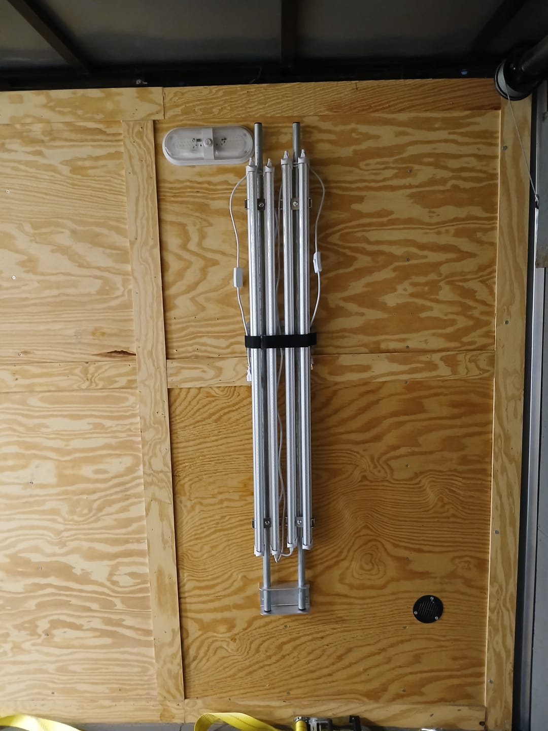 Customer photo review of Pit Light Storage Rack - 5 Foot Models