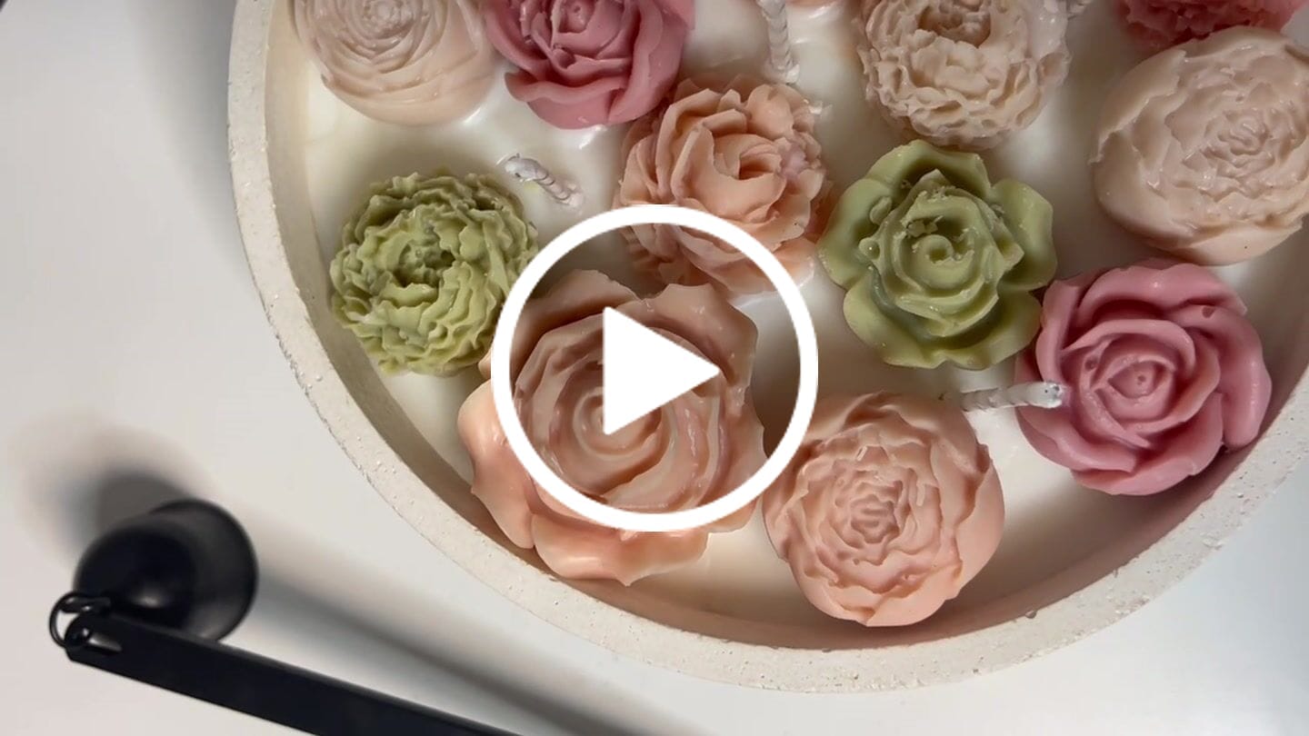 Customer video review of Colorante líquido para velas CORAL