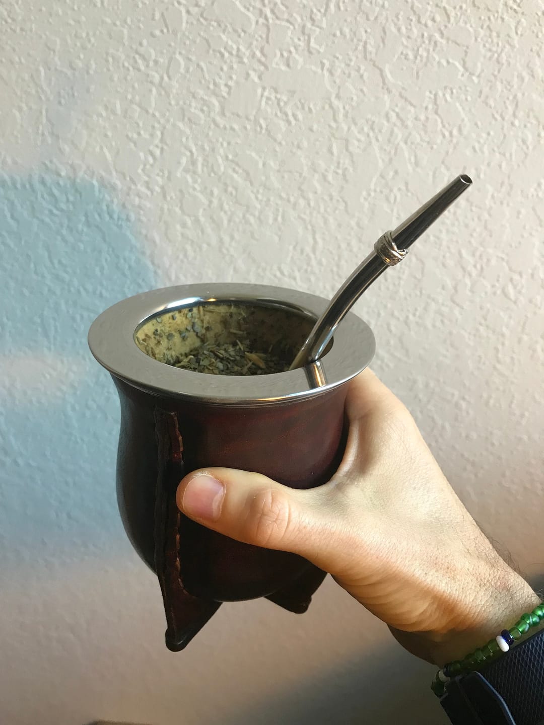 Customer photo review of Camionero Leather Mate Cup Black