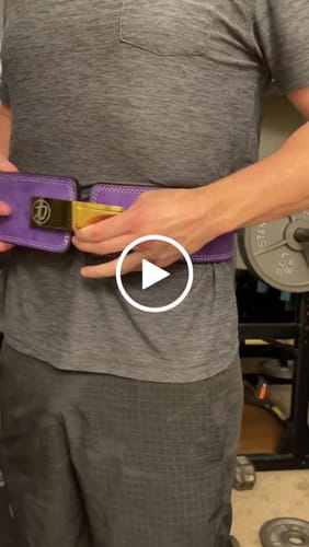 Customer video review of Purple Lever Belt, 10mm - IPF Approved