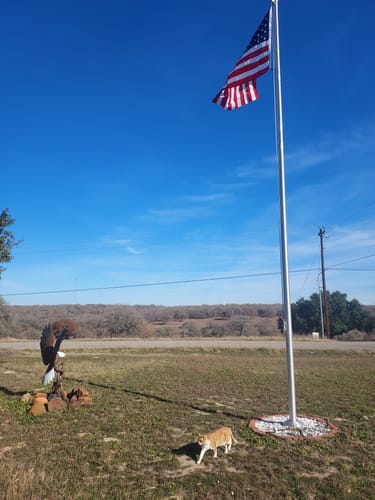 Customer photo review of Heavy Duty American Flag - Outdoor Nylon - Made In USA