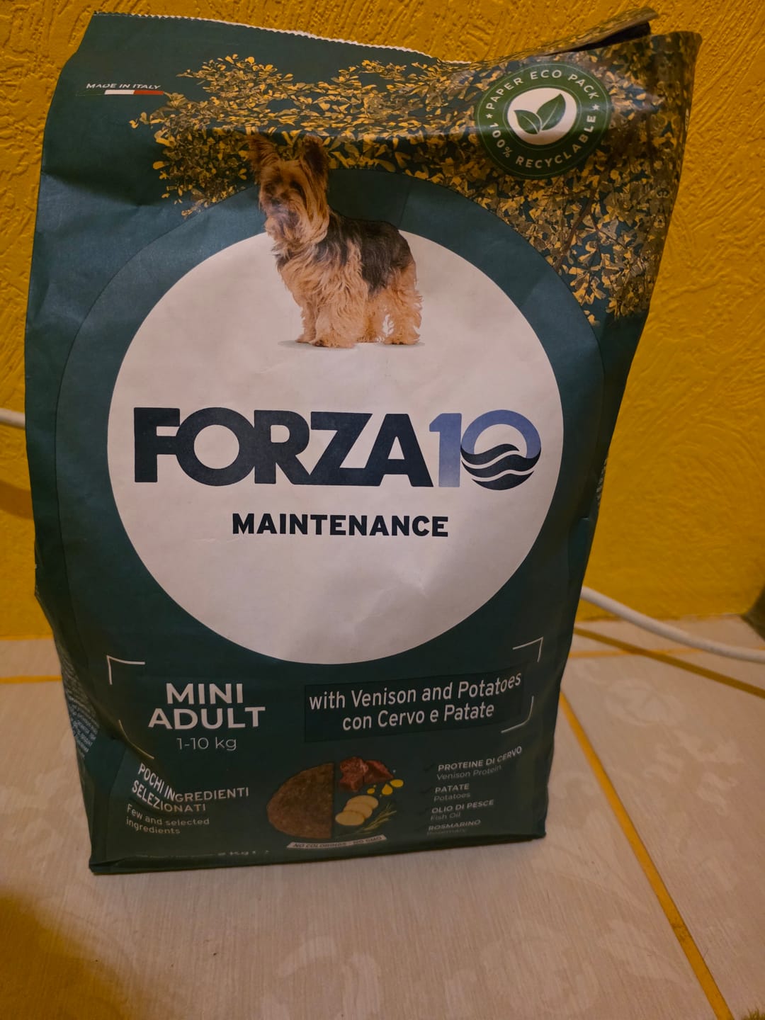 Customer photo review of Forza10 Maintenance Mini Adult ar briedi un kartupeļiem