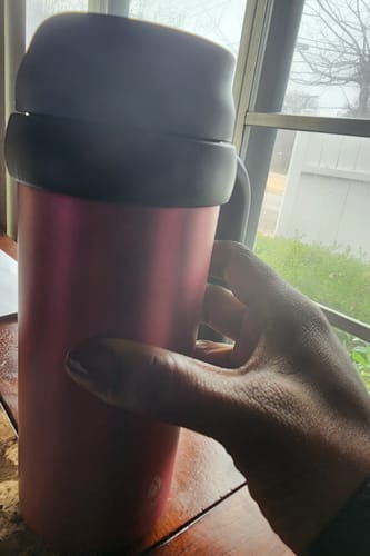 Customer photo review of 16 oz Mocha Travel Mug