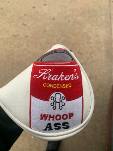 Customer photo review of Can of Whoop Ass Headcover - Mallet