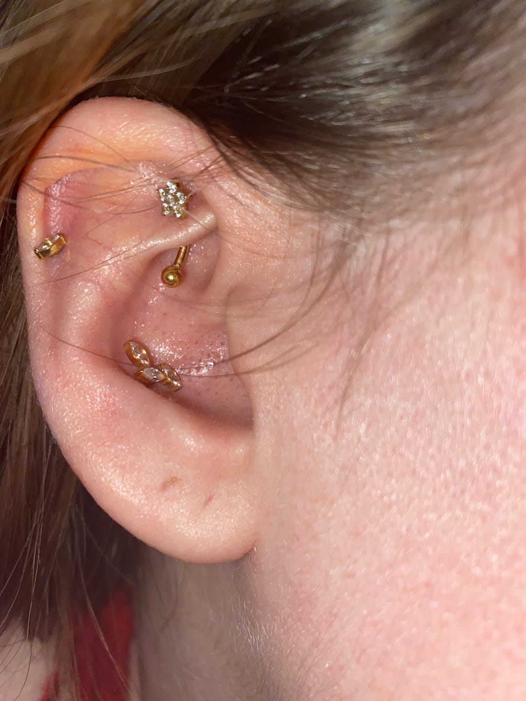 Customer photo review of Leaves Piercing | Titan